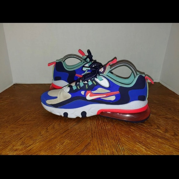 Nike Air Max 270 React SE (GS)Youth size 7 Metallic CU6697 001. - Picture 4 of 11